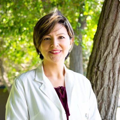 GP on a telehealth video consult